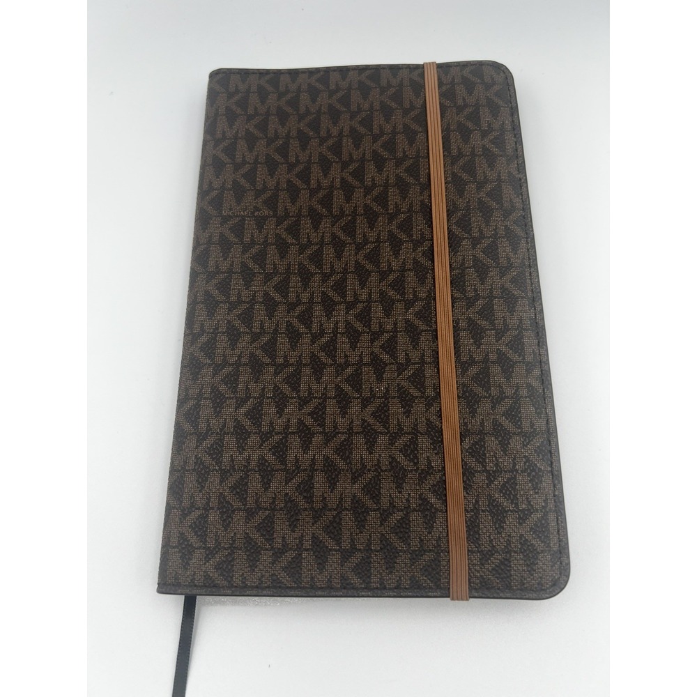 Michael Kors Brown MK Logo Medium Size Notebook New